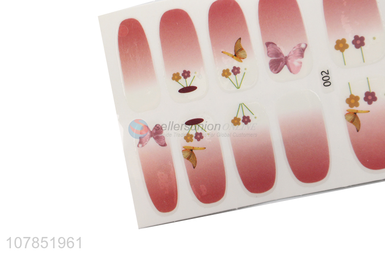 Good quality fashionable full cover nail sticker nail art wraps