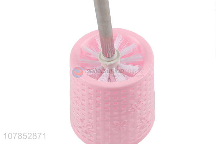 Wholesale cheap price long handle plastic toilet brush