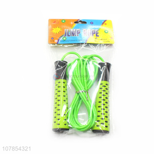 High quality adjustable training plastic skipping rope jump rope wholesale
