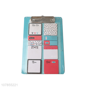 Factory Wholesale Memo Pad Sticky Note With Clipboard