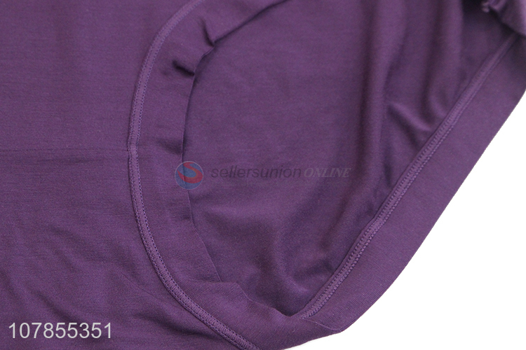 Factory supply purple lady cotton panties for underwear