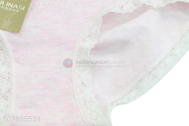 Wholesale cheap price pink women comfortable underwear panties