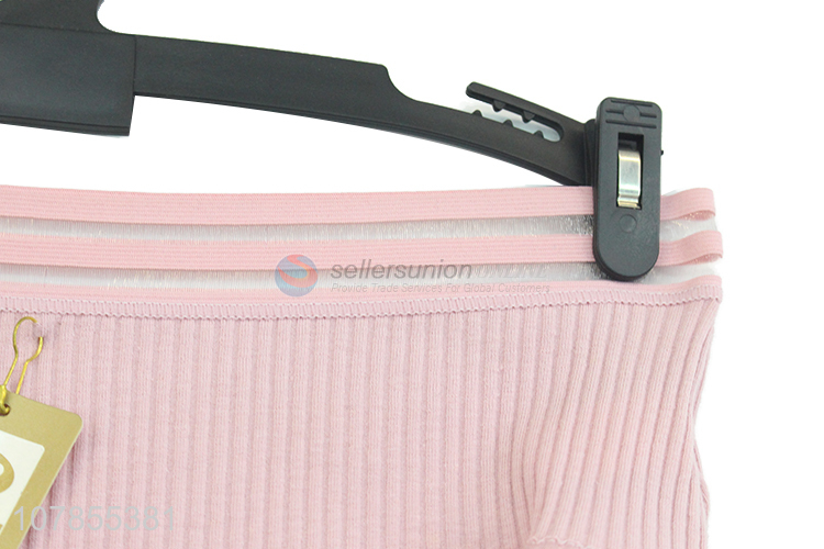 Most popular pink fashion lady cotton comfortable panties underwear