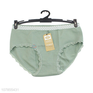 Hot products green lady soft cotton underwear panties wholesale