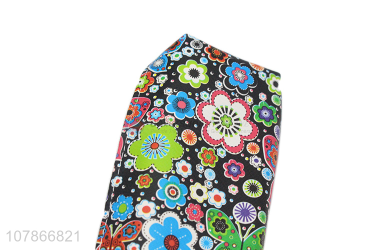 New products colourful flower pattern stationery storage pencil bag