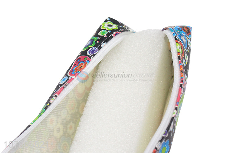 New products colourful flower pattern stationery storage pencil bag