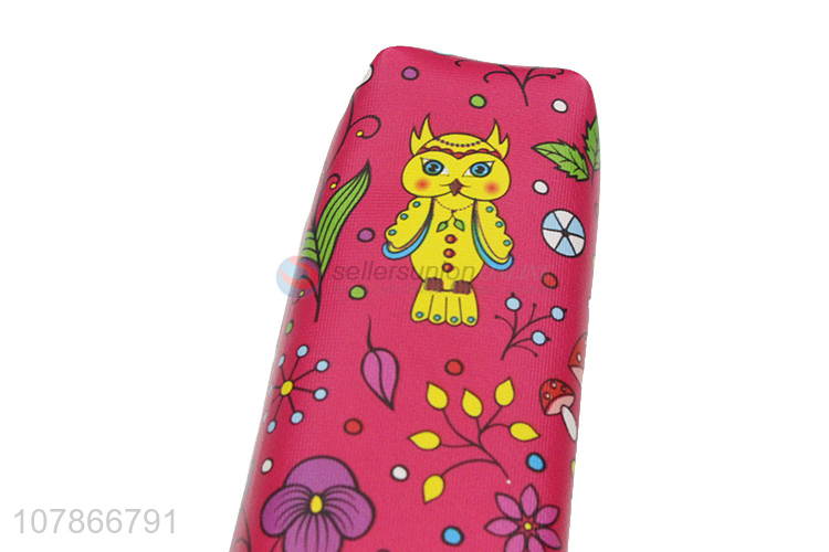 China wholesale flower pattern pvc pencil bag for stationery