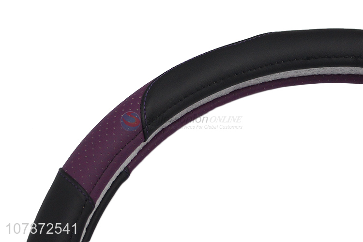 Factory Wholesale PU Leather Car Steering Wheel Cover