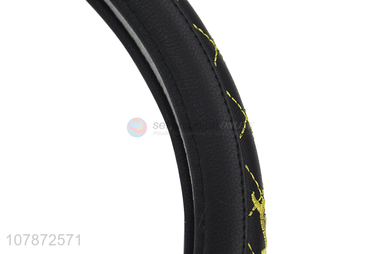 Latest Car Accessories Non-Slip Leather Car Steering Wheel Cover