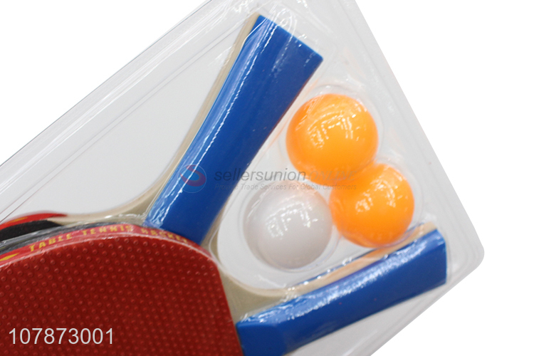 Top products durable table tennis rackets set with three balls