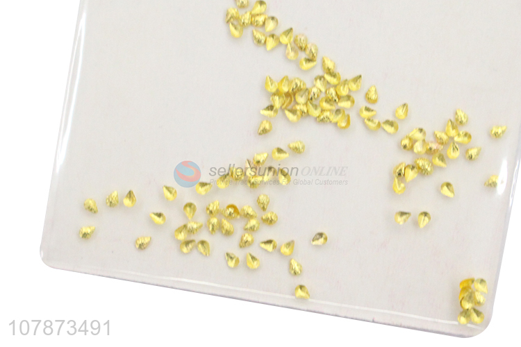 Factory direct sale golden nail drill girls nail decoration accessories