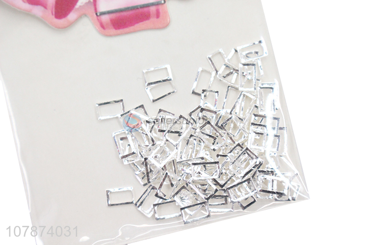 China Export Silver Hollow Nail Art DIY Metal Accessories