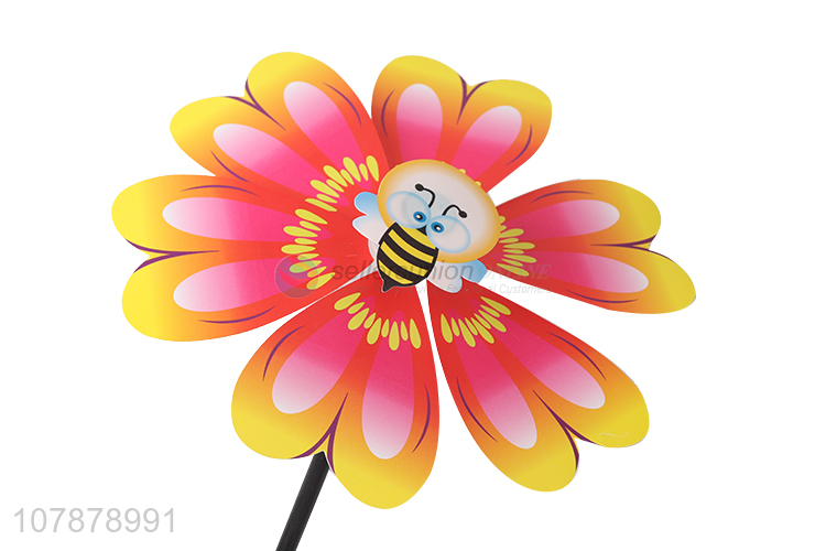 China supplier custom printing plastic pinwheel windmill toy