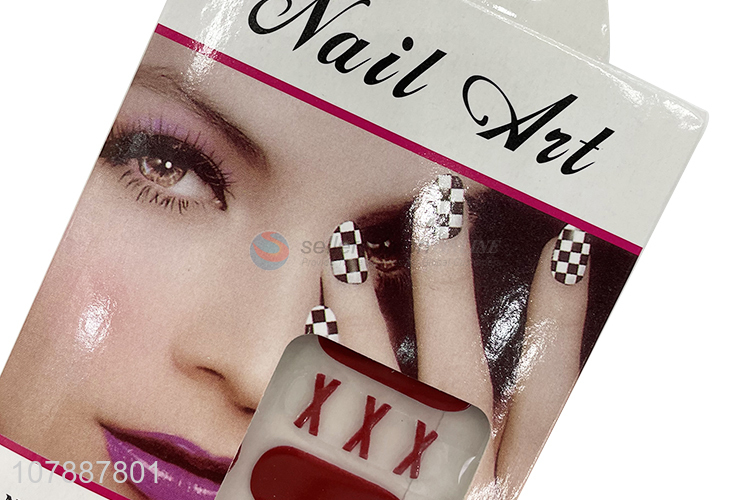 Low price popular real nail polish strips gel nail art supplies