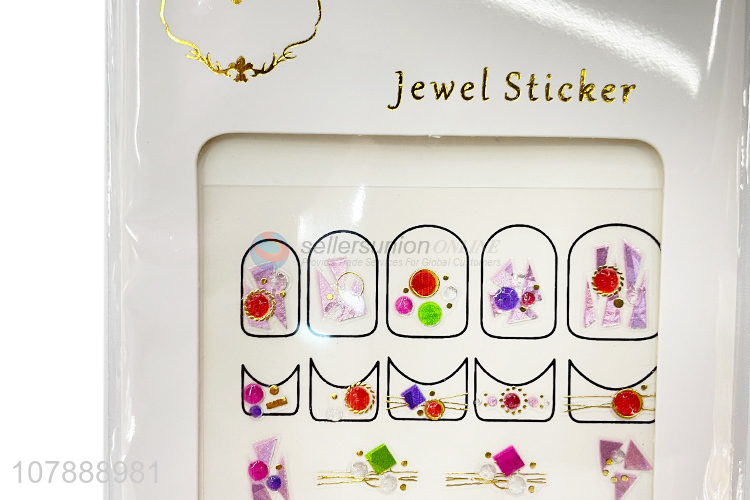 Factory Wholesale Women Jewel Nail Art Sticker Nail Decoration