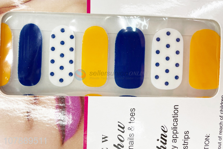 Custom Colorful Nail Art Sticker Women Nail Decoration Decals