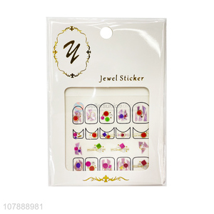 Factory Wholesale Women Jewel Nail Art Sticker Nail Decoration