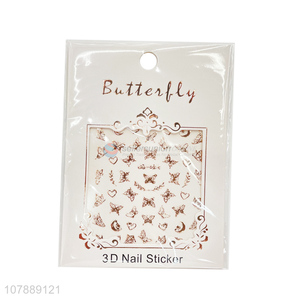 Cute Design Butterfly 3D Nail Sticker Nail Art Decals