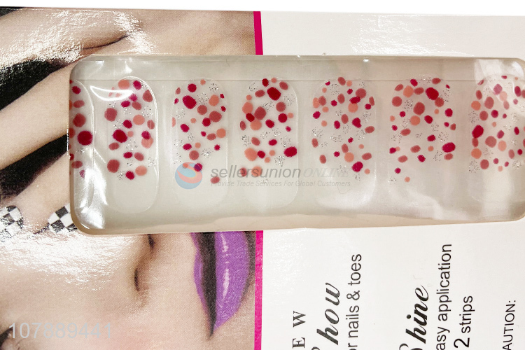 Yiwu Market Good Quality Nail Art Sticker Adhesive Nail Decals