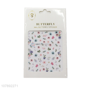 Best selling colourful flower pattern nail wraps nail stickers