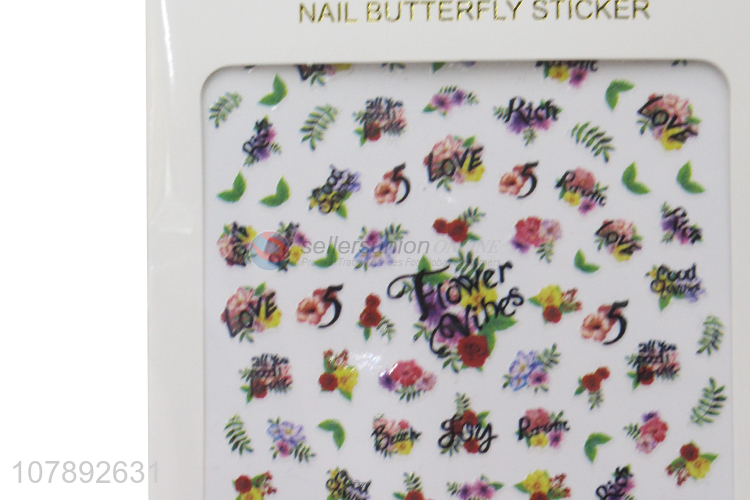 China wholesale lady beauty paper nail decoration nail art stickers