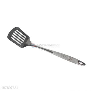 High quality carved stainless steel drain shovel with long handle