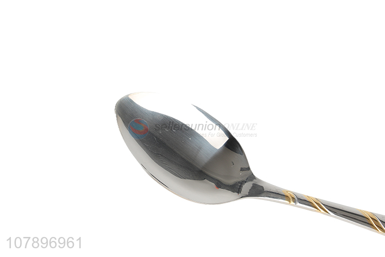 Low price wholesale silver stainless steel universal eating spoon