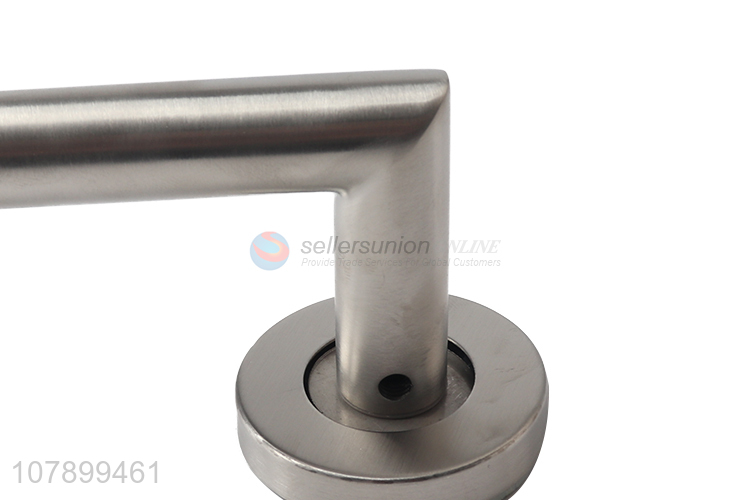 Good price silver metal room door right angle door handle wholesale