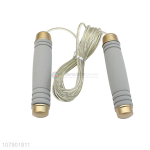 Good quality high-end bearing weighted skipping rope with comfort grip