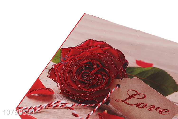 Yiwu wholesale printing rose holiday gift box folding box