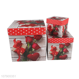 <em>Wholesale</em> red printing <em>gift</em> box paper card folding box