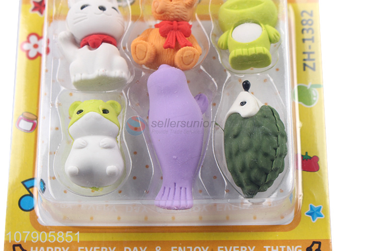 Cute Animal Shape Eraser Funny Pencil Erasers For Students And Office