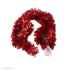 Good wholesale price red color strip garland decoration ribbon