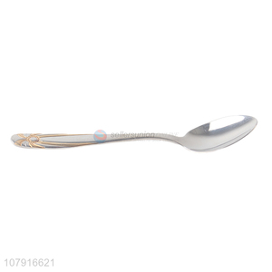 Most popular silver durable stainless steel spoon for dinnerware