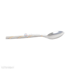 Low price eco-friendly reusable stainless steel spoon for tableware