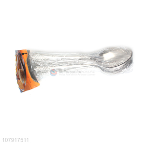 High quality silver stainless steel household tableware eating spoon