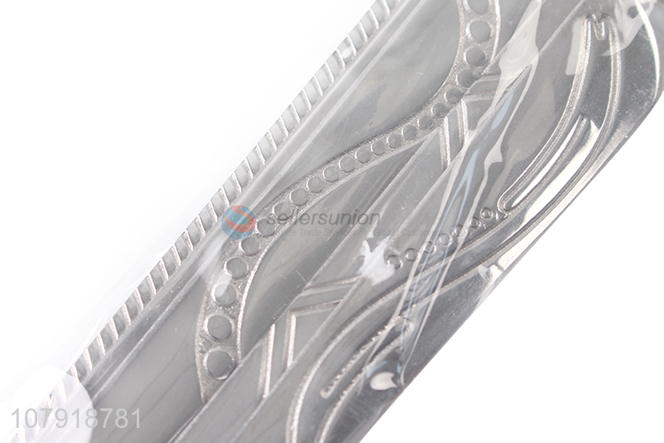 New Arrival Silver Stainless Steel Carved Steak Fork