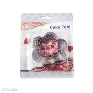 Delicate Design Flower Shape Baking Mold Cake Cookies Cutter Set