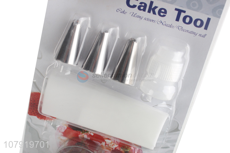 Custom Heart Shape Cake Mold With Cake Pastry Bag Icing Nozzles Set