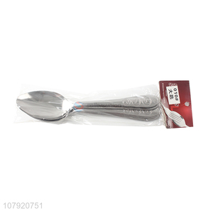 China manufacturer kitchen supplies stainless steel silverware metal dinner spoon