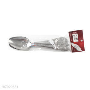 China supplier cheap stainless steel table spoon metal rice spoon