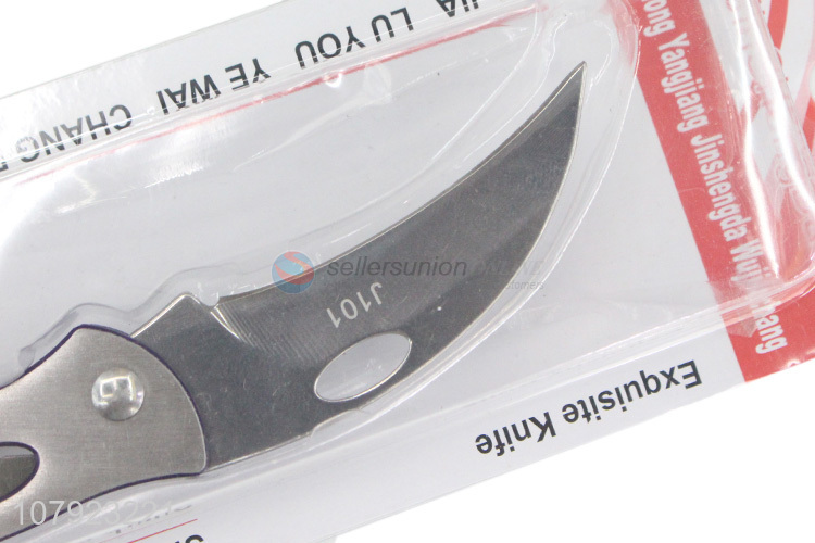 Low price silver multifunction stainless steel fruit knife wholesale