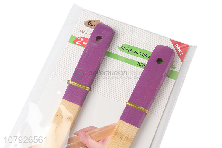 Popular product eco-friendly bamboo kitchen cookware set cooking utensils set