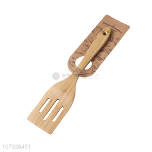 China products kitchen products healthy wooden slotted turner frying spatula