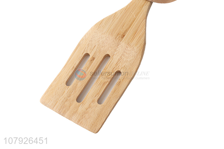 China products kitchen products healthy wooden slotted turner frying spatula