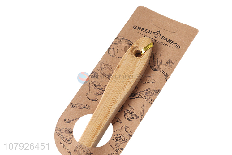 China products kitchen products healthy wooden slotted turner frying spatula