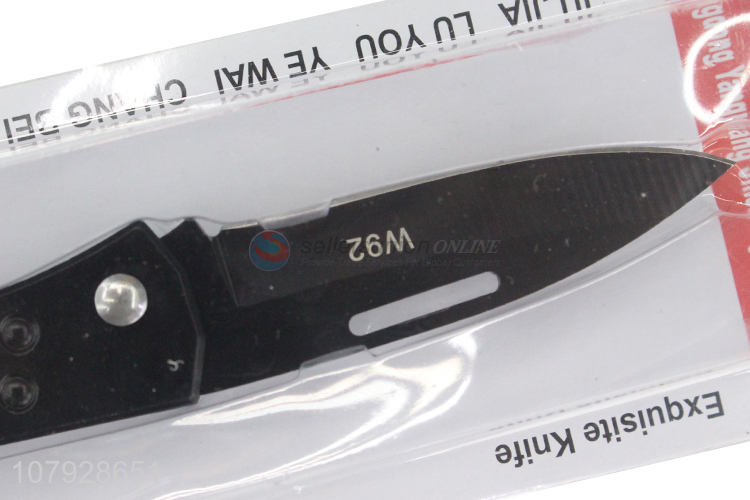 Top quality stainless steel blade outdoor portable pocket knife