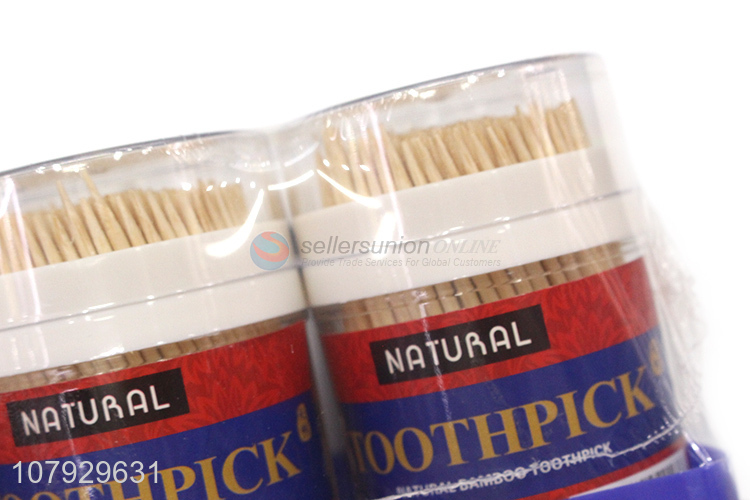 Good wholesale price wooden disposable toothpicks with bottle 10 pcs