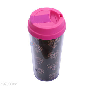 Online wholesale reusable coffee cups with lid plastic drinking cup with lid