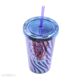 Wholesale fresh girls' tumblers summer water cup with straw & lid